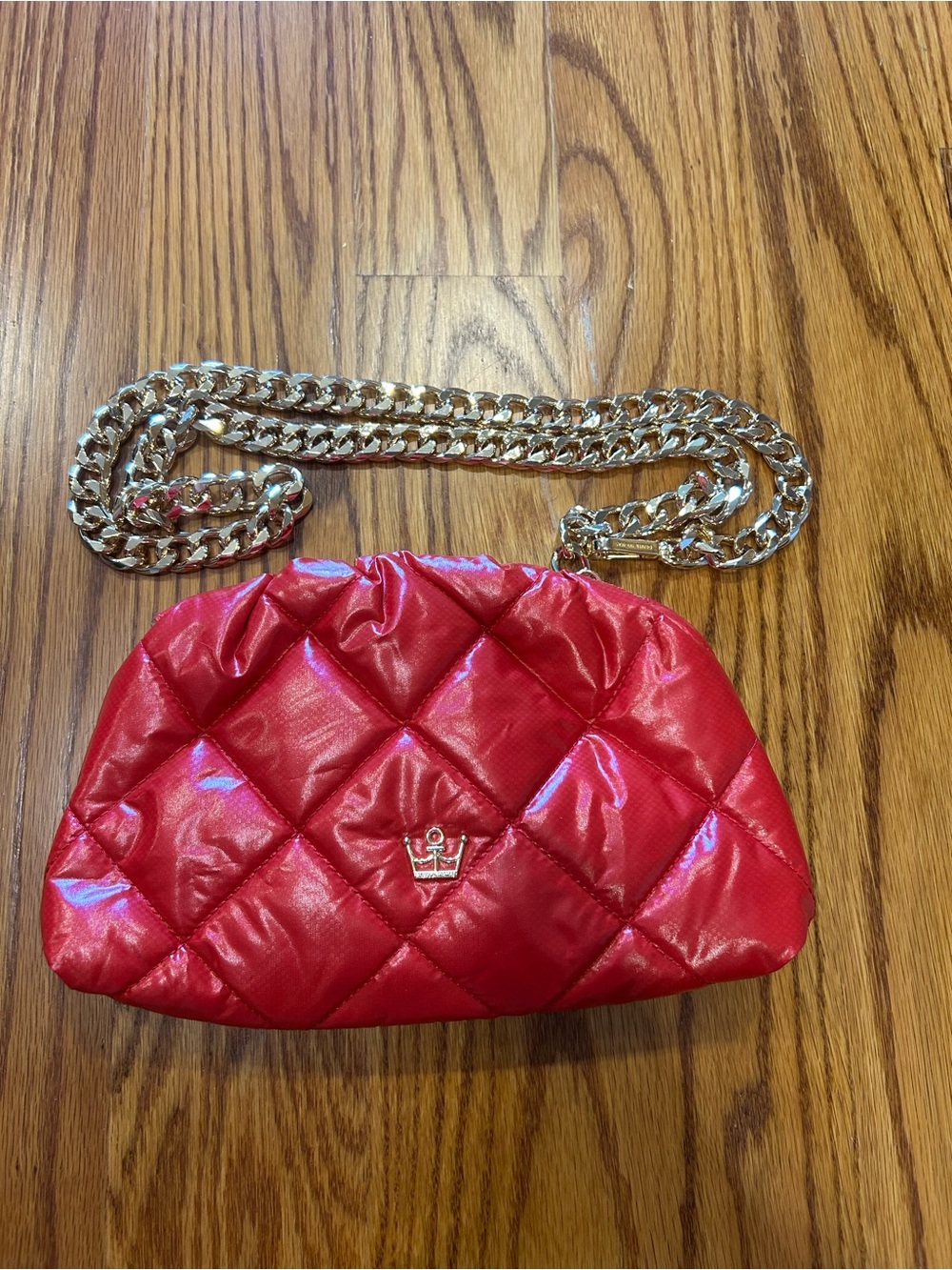 Oliver Thomas Quilted Red Bag - Clutch or Crossbody